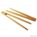 RUAYO 100% Premium Natural Bamboo Tongs 9.6 inch Kitchen Tongs Tool for Bagel Toast & Cake - B07D6C8Q48